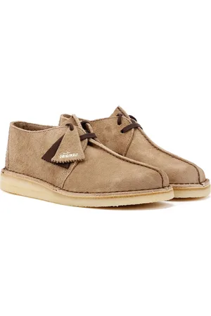 Clarks Desert Trek Wolf Suede Herenschoenen Chocoladebruin