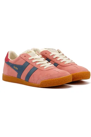 Gola Elan Suede Damestrainers Koraal /Blauw