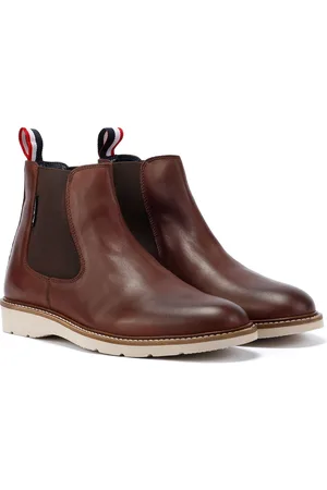 Ben Sherman Hampton Leren Herenlaarzen Bourgondië