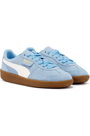 PUMA Palermo Leather Lichtblauw/Wit Trainers