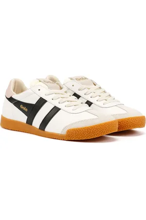 Gola Elan Leather Damestrainers /Zwart/Chalk Roze