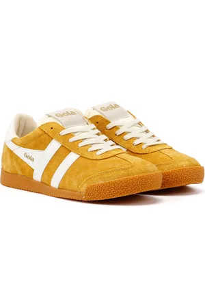 Gola Elan Suede Vrouwen Zon/Wit Sportschoenen