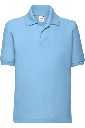 Fruit Of The Loom Kinder/Kinder 65/35 Effen Piqué Poloshirt (Hemelsblauw)