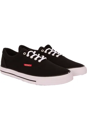 Crosshatch Heren Skywalk Canvas Trainers