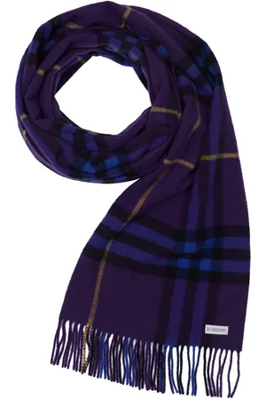 Burberry Kasjmier sjaal blauwpaars