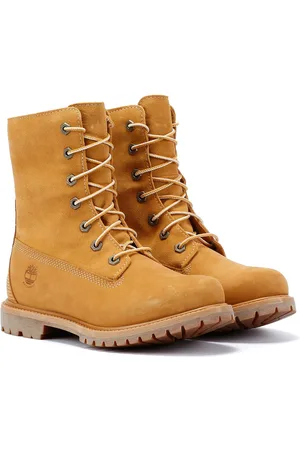 Timberland Warm Gevoerd Waterdicht Leder Vrouwen Tarwe Laarzen