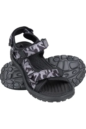 Mountain Warehouse Heren Crete Camo Sandalen (Donkergrijs)