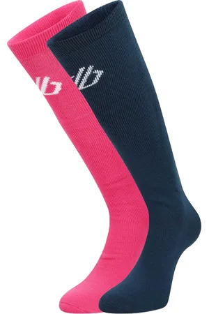 Dare 2B Uniseksokken voor volwassenen (2 stuks) (Puur /Moonlight Denim)