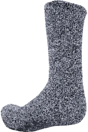 Floso Heren Warme Slippersokken met Rubberen Antislip Grip (Marine)