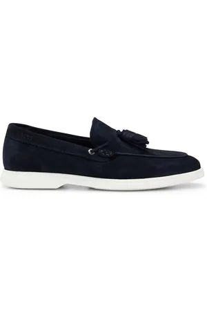 HUGO BOSS Heren Sienne Mocassins in Donkerblauw
