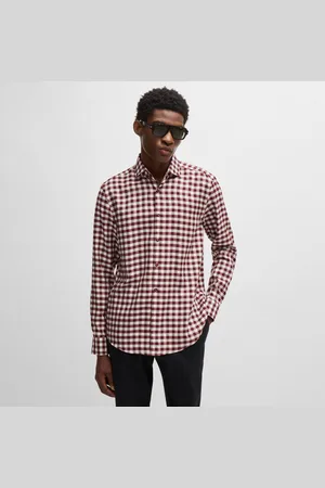 HUGO BOSS Heren C-Hal Casual-Fit overhemd in