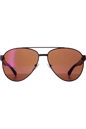 Lacoste L185S 615 mat bruine zonnebril