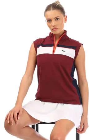Lacoste Dames Contrast Ripstop Piqué Tennis Poloshirt in