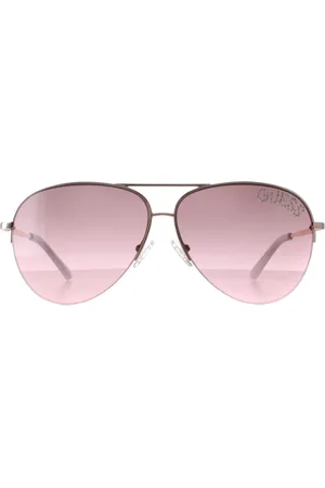Guess GF6126 28T glanzend rosë bordeaux gradiënt zonnebril