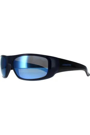 Arnette Rechthoek Heren Donkerblauw Donkergrijs Spiegel Water Gepolariseerd Hot Shot AN4182