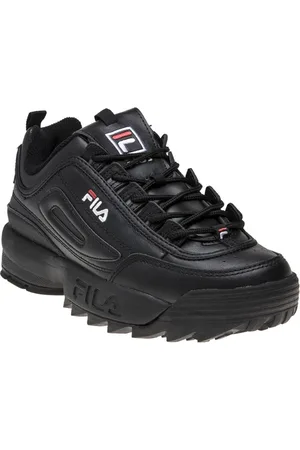 Fila Shop Voor Disruptor Ii Premium Zwarte/Witte/ Rode Trainers