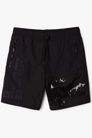 Lacoste Unisex x Minecraft Nylon Bermuda Shorts in