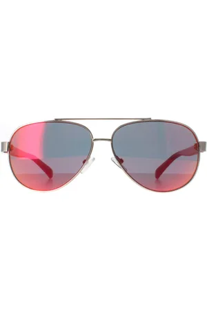 Calvin Klein R358S 664 gespiegelde zonnebril