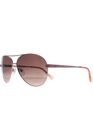 Guess Aviator Dames Glimmend Rosé Bruin Gradiënt GU7470-S