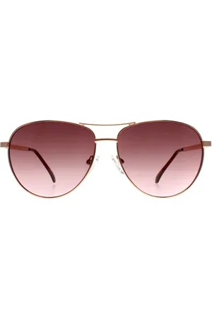 Guess Aviator Dames Glimmend Rosé Bordeaux Kleurverloop GF6157