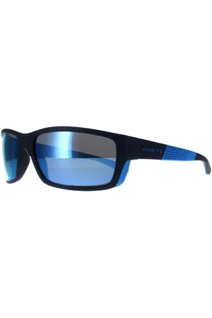 Arnette Rechthoek Heren Donkerblauw Donkergrijs Spiegel Water Gepolariseerd AN4336 Frambuesa