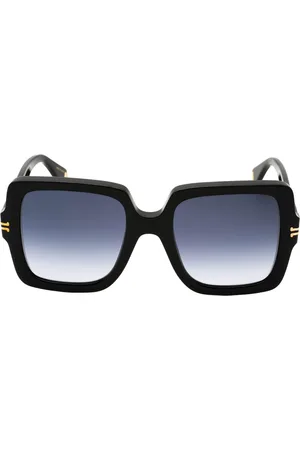 Marc Jacobs Donkergrijze SF-lens geheel zwarte zonnebril