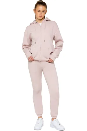 Enzo | Oversized trainingspak met rits en capuchon voor dames