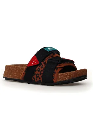 Flower Mountain Niwa Slider Nylon Bruine Slippers