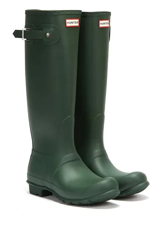 Hunter Original Tall Dames Groene Regenlaarzen