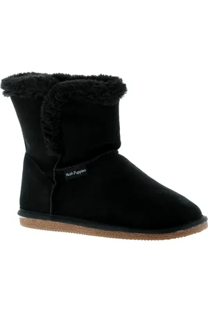 Hush Puppies Ashleigh dames sude leren enkellaarzen