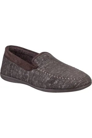 Cotswold Outdoor Stanley Microfiber Heren Bruine Pantoffels