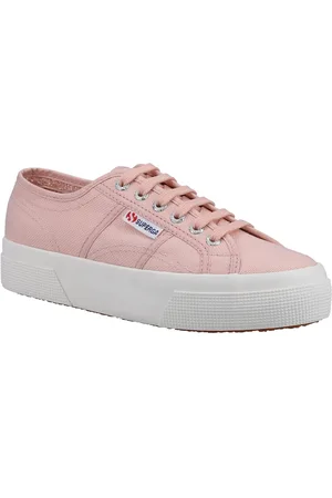Superga 2740 Katoenen Platform Damestrainers Blush