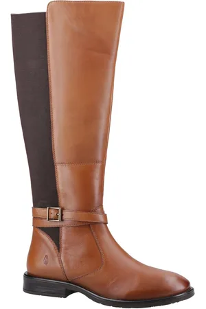 Hush Puppies Victoria Leer Vrouwen Laarzen Tan