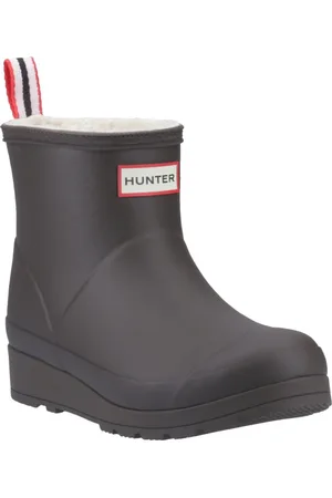 Hunter Play Korte Rubber Vrouwen Wellington Laarzen Chocolade