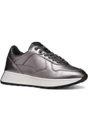 Geox D Amabel A Leren Damestrainers