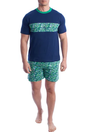 Kisses and Love Herren-Pyjama mit kurzen Ärmeln aus 100 % Baumwolle KL30000