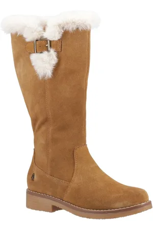 Hush Puppies Millie Suède Dameslaarzen Tan