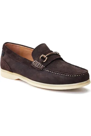 Base London Snapper Leder Mannen Burnt Brown Loafers