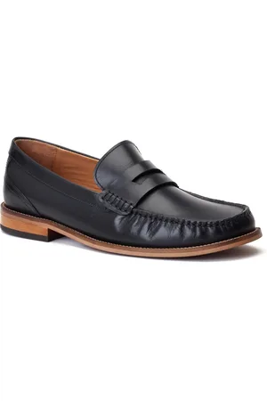 Base London Garfield leren herenpantoffels