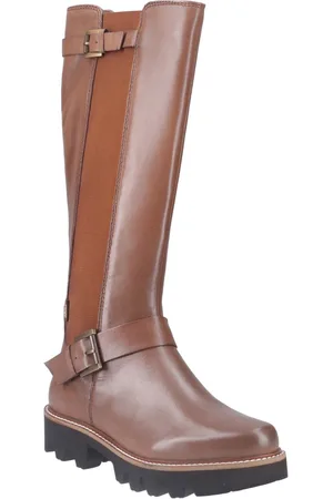 Pod Aleena Leer/Textiel Dameslaarzen Tan
