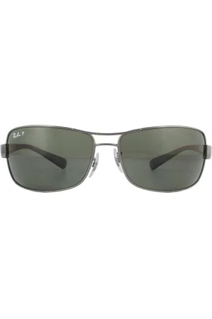 Ray-Ban Zonnebril 3379 004/58 Gunmetal Groen Gepolariseerd