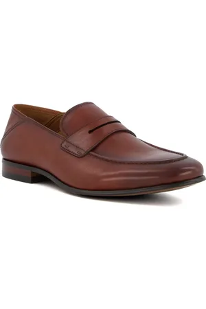 Dune Dune Sync Leren Heren Tan Loafers