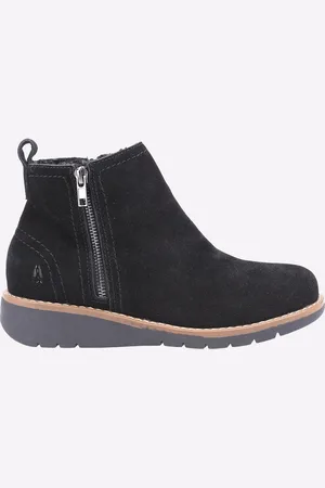 Hush Puppies Libby Suède Dames Zwarte Laarzen