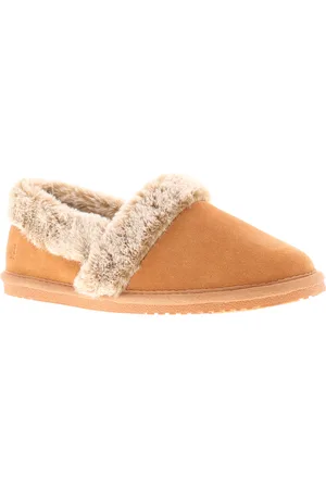 Hush Puppies Ariel Suède Dames Pantoffels In Tan