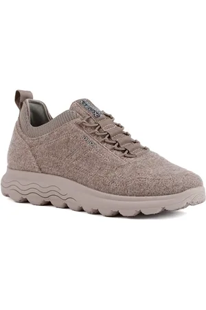 Geox D Spherica A Wollen Blend Damessneakers In Donkerroze