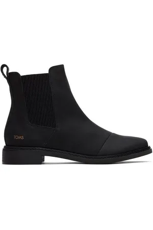 TOMS Charlie Leren Dames Zwarte Laarzen