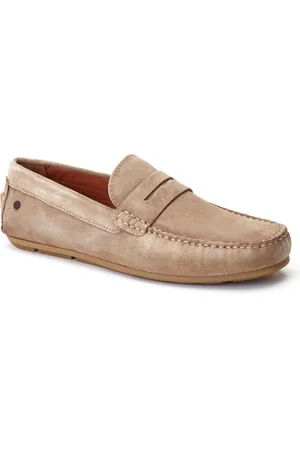 Base London Collins Leer Heren Sand Loafers