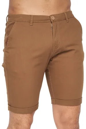 Crosshatch Heren Sinwood Chino Shorts (Kaneel)
