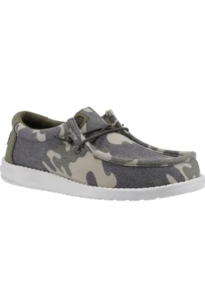 Hey dude Wally gewassen camo polyester bootschoenen voor heren