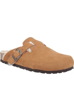 Hush Puppies Jade Leren Damesslippers Tan